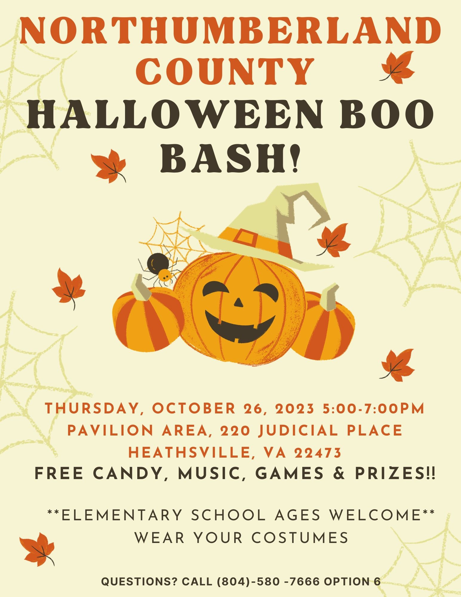 Northumberland County Halloween Boo Bash 2023 | Northumberland Virginia